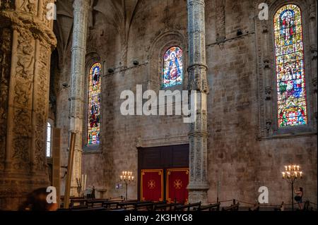 Monastero di Jeronimos a Lisbona, Portogallo Foto Stock