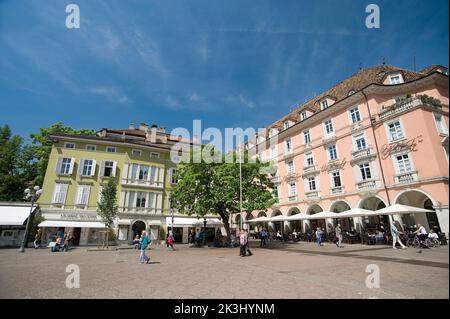 Piazza Walther Platz, Piazza Walther, Bolzano, Trentino Alto Adige, Italia Foto Stock