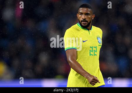 LE HAVRE -Bremer del Brasile durante la partita internazionale amichevole tra il Brasile e il Ghana allo Stade Oceane il 23 settembre 2022 a le Havre, Francia. ANP | altezza olandese | Gerrit van Keulen Foto Stock