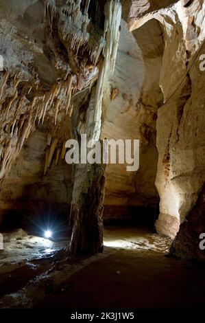 Grotta del Fico, Baunei, Ogliastra, Golfo di Orosei; Sardegna, Italia, Europa Foto Stock