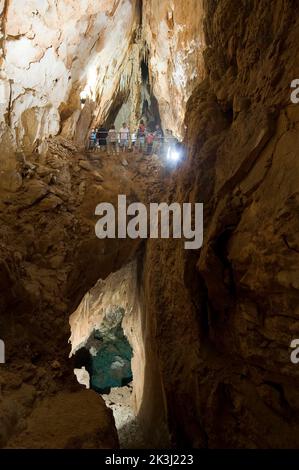 Grotta del Fico, Baunei, Ogliastra, Golfo di Orosei; Sardegna, Italia, Europa Foto Stock