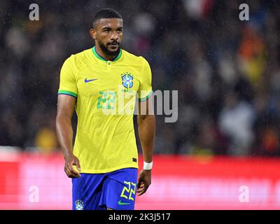 LE HAVRE - Bremer del Brasile durante la partita internazionale amichevole tra il Brasile e il Ghana allo Stade Oceane il 23 settembre 2022 a le Havre, Francia. ANP | altezza olandese | Gerrit van Keulen Foto Stock