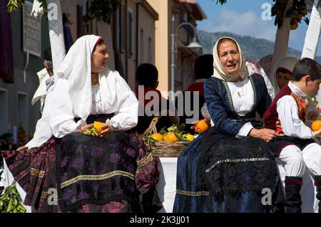 Sagra delle Arance, Sagra delle arance, Muravera, Provincia di Cagliari, Sardegna, Italia Foto Stock