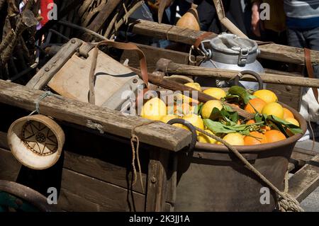 Sagra delle Arance, Sagra delle arance, Muravera, Provincia di Cagliari, Sardegna, Italia Foto Stock