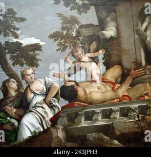 Disprezzo del pittore rinascimentale italiano Paolo Veronese alla National Gallery di Londra, Regno Unito Foto Stock