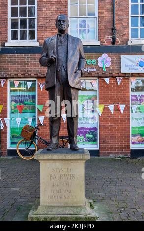 Statua di Stanley Baldwin, Bewdley, Worcestershire Foto Stock