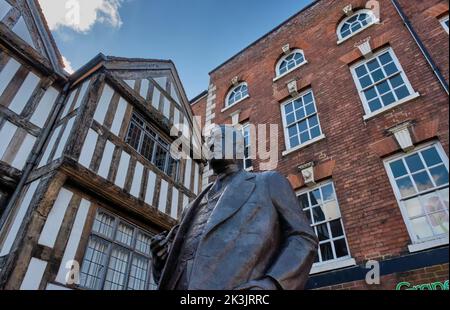 Statua di Stanley Baldwin, Bewdley, Worcestershire Foto Stock