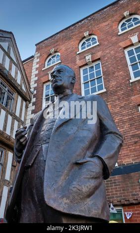 Statua di Stanley Baldwin, Bewdley, Worcestershire Foto Stock