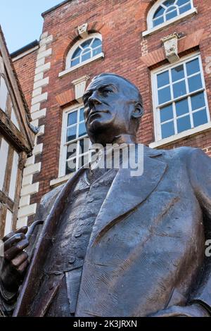 Statua di Stanley Baldwin, Bewdley, Worcestershire Foto Stock