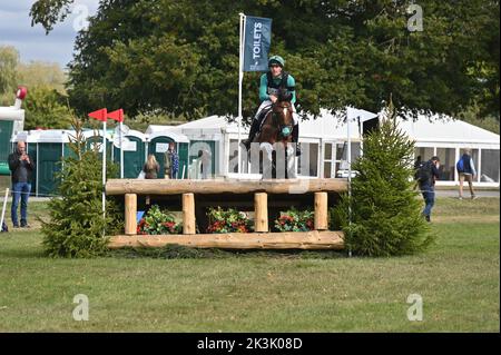 Max Warburton su Cooley Fireball, fase di cross country della competizione CCI4*-S, Blenheim Palace International Horse Trials, Blenheim Palace, Woodstoc Foto Stock