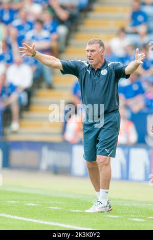 Responsabile della città di Leicester, Nigel Pearson Foto Stock