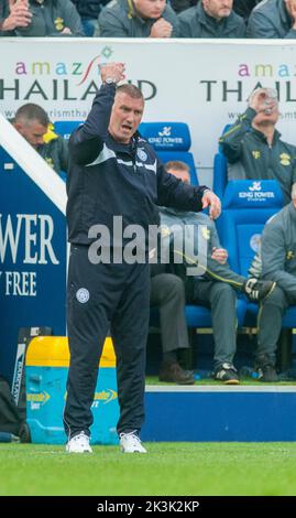 Responsabile della città di Leicester, Nigel Pearson Foto Stock