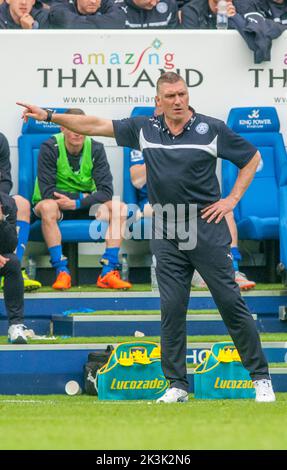 Responsabile della città di Leicester, Nigel Pearson Foto Stock