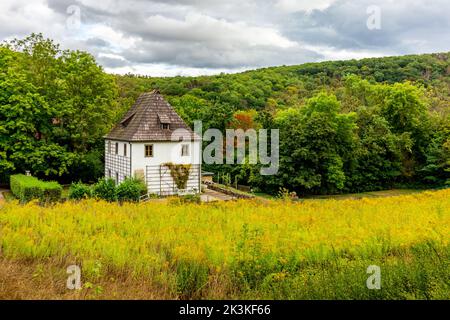 Passeggiate attraverso i parchi di Bad Sulza - Turingia - Germania Foto Stock