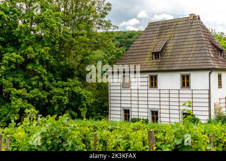 Passeggiate attraverso i parchi di Bad Sulza - Turingia - Germania Foto Stock