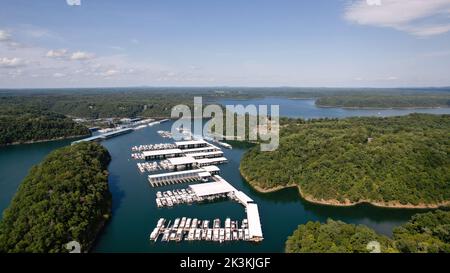 Porticciolo del lago Cumberland Foto Stock