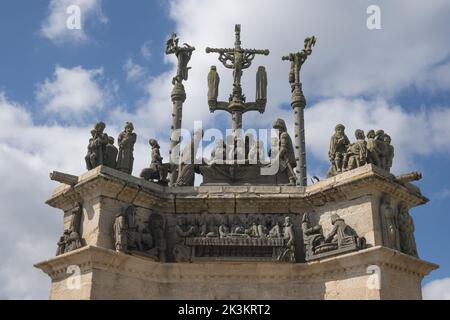 Calvario di Pleyben chiesa Finistere Bretagna Francia Foto Stock