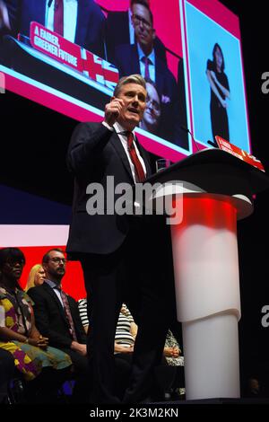 Sir Keir Starmer . Leader partito laburista. Conferenza del Partito laburista Liverpool. 2022 Foto Stock