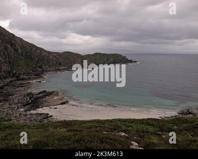 Leir Mhaodail, baia di Camas Daraich vicino al punto di Sleat, Sleat, Isola di Skye, Scozia. Foto Stock