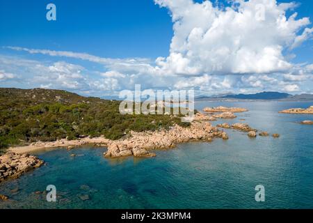 Sardinien Landschaft und Meer Foto Stock