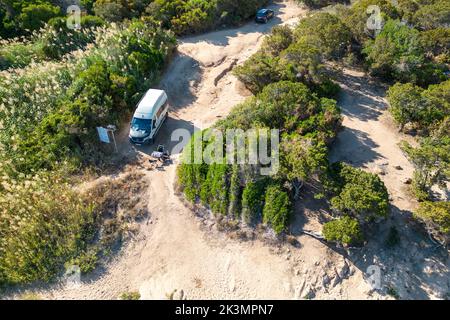 Sardinien Landschaft und Meer Foto Stock