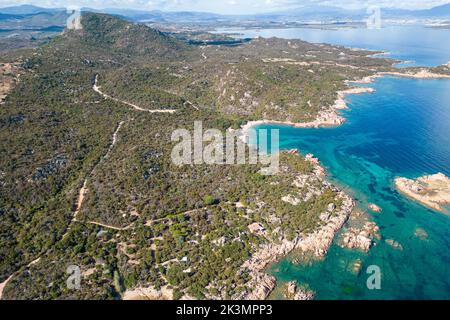 Sardinien Landschaft und Meer Foto Stock