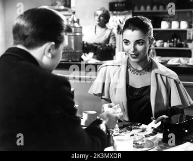 GLYN HOUSTON e JOAN COLLINS A LORO VOLTA IL REGISTA di 1953 JACK LEE romanzo John Brophy Maurice Cowan Productions / General Film Distributors (GFD) Foto Stock