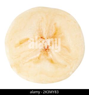 Rondella di banana isolato su sfondo bianco, percorso di clipping, tutta la profondità di campo Foto Stock