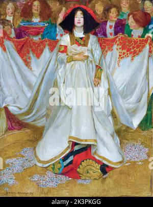 La Regina dei cuori, dipingendo in olio su tela di Byam Shaw, 1896 Foto Stock