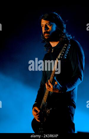 Dave Grohl - Foo Fighters, V2007, Hylands Park, Chelmsford, Essex, Regno Unito - 18 agosto 2007 Foto Stock