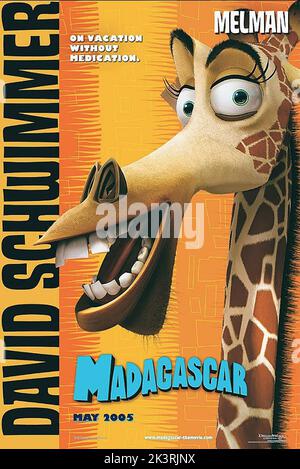 Melman The Giraffe Film: Madagascar (USA 2005) regista: Eric Darnell & Tom McGrath 25 maggio 2005 **AVVISO** questa fotografia è solo per uso editoriale ed è copyright di DREAMWORKS SKG e/o del fotografo assegnato dalla Film o dalla Production Company e può essere riprodotta solo da pubblicazioni in congiunzione con la promozione del suddetto Film. È richiesto un credito obbligatorio per DREAMWORKS SKG. Il fotografo deve essere accreditato anche quando è noto. Nessun uso commerciale può essere concesso senza l'autorizzazione scritta della Film Company. Foto Stock