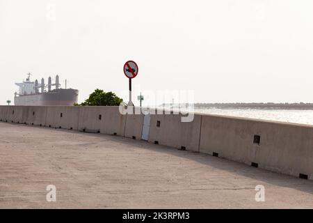 No pesca, traffico in entrata! Foto Stock
