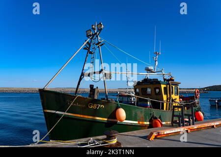 Porto di Kilronan, Inishmore, la più grande delle isole Aran, Galway, Irlanda Foto Stock