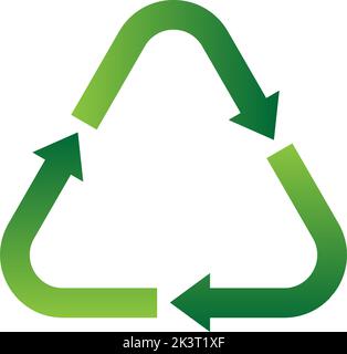 Simboli di riciclaggio per plastica. Illustrazione dell'icona del vettore Illustrazione Vettoriale