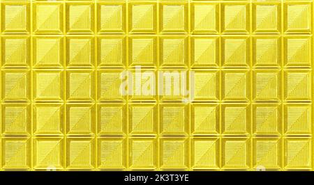 Pop Art Bar in stile surreale goldenrod Chocolate per uno sfondo astratto Foto Stock