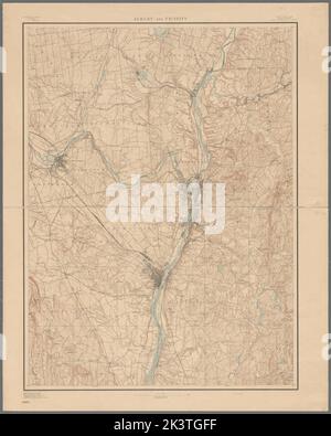 Albany e dintorni Cartografia. Mappe, mappe topografiche. 1894. Lionel Pincus e la Principessa Firyal Map Division. Albany (N.Y.), Albany Region (N.Y.), Albany County (N.Y.), Schenectady County (N.Y.), Saratoga County (N.Y.), Contea di Rensselaer (N.Y.), New York (Stato) , Albany, New York (Stato) , Albany County, New York (Stato) , Albany Region, New York (Stato) , Contea di Rensselaer, New York (Stato) , Saratoga County, New York (Stato) , Schenectady County Foto Stock