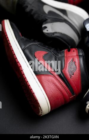 Rare sneaker Nike Air Jordan 1. Sneaker Nike hype Foto Stock
