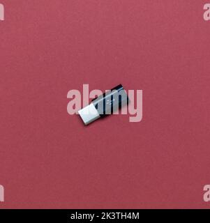 Adattatore da micro USB a USB di tipo C. Foto Stock