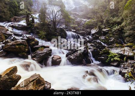 Cascate di St Columba in Tasmania Australia Foto Stock