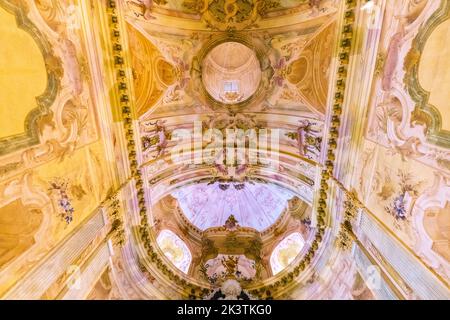 Il Santuario di Vicoforte (Santuario Regina Montis Regalis) è una chiesa monumentale situata nel comune di Vicoforte, in provincia di Cuneo, in Piemonte, Foto Stock