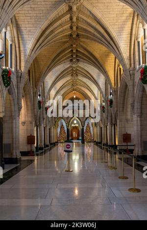 Sala d'onore del Parlamento del Canada, Parliament Hill, Ottawa, Ontario, Canada Foto Stock