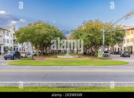 North Barrett Square a Rosemary Beach, Florida Foto Stock