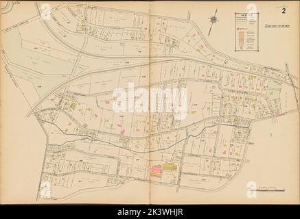 Summit, Double Page Plate No. 2 Mappa delimitata da Kent Place Blvd., Blackburn Rd., Division Ave., New Providence Ave. Sanborn Map Company. Cartografica. Atlanti, Mappe. 1922. Lionel Pincus e la Principessa Firyal Map Division. Summit (N.J.), Real Property , New Jersey , Summit (N.J.) Foto Stock