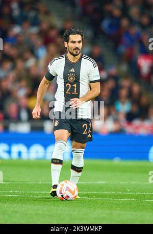 Ilkay Gündogan, DFB 21 nella partita della UEFA Nations League 2022 INGHILTERRA - GERMANIA 3-3 nella stagione 2022/2023 il 26 settembre 2022 a Londra, Gran Bretagna. © Peter Schatz / Alamy Live News Foto Stock