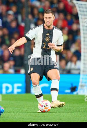 Niklas Süle, DFB 15 nella partita della UEFA Nations League 2022 INGHILTERRA - GERMANIA 3-3 nella stagione 2022/2023 il 26 settembre 2022 a Londra, Gran Bretagna. © Peter Schatz / Alamy Live News Foto Stock