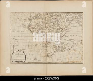 L'Africa e le sue varie regioni 1787. Dunn, Samuel, d. 1794. Cartografia. Mappe. Lionel Pincus e la Principessa Firyal Map Division. Atlanti, inglesi, geografia, Africa Foto Stock