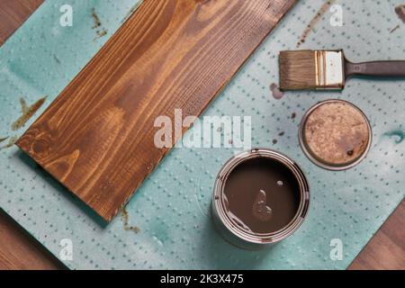 Tela legno asse legname Foto Stock