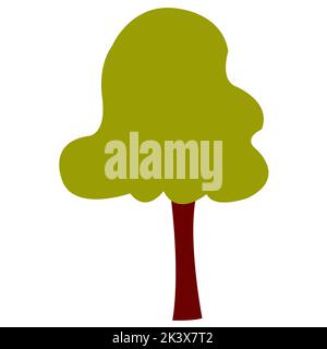 Impronta a forma di cartone animato piatto isolato su sfondo bianco. Illustrazione vettoriale della stampa della zampa in stile infantile per il web, la stampa o la pubblicità u Illustrazione Vettoriale