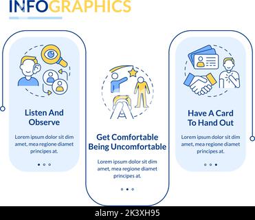 Creazione di un modello infografico per i rettangoli introversi Illustrazione Vettoriale