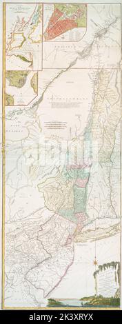 Le province di New York, e New Jersey: Con parte della Pensilvania e la provincia di Quebec Cartographic. Mappe. 1776. Lionel Pincus e la Principessa Firyal Map Division. Carte nautiche , Lower Bay (N.Y. e N.J.), New York (state), Stati nordorientali, carte nautiche , Upper Bay (N.Y. e N.J.) Foto Stock